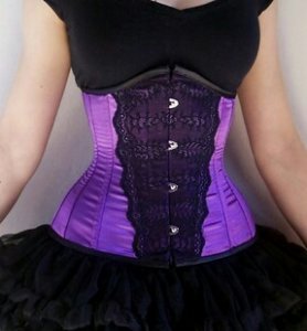 Gorset Underbust Tight Lacing 20' Papercats Goth