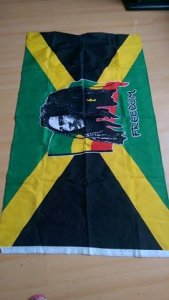 flaga BOB MARLEY rasta reggae Woodstock DUŻA!