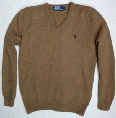 wełniany sweter RALPH LAUREN POLO - L / M serek