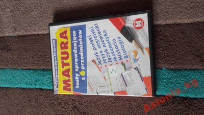 Matura - testy z 6 przedmiotów - płyta CD