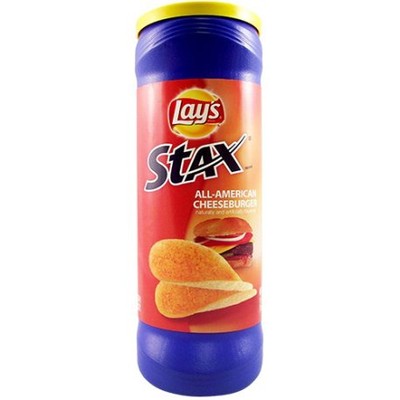 Chipsy Lay's Stax All-American Cheeseburger z USA