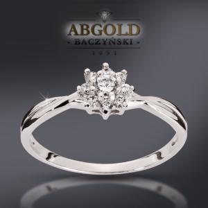 ABgold pierścionek zaręczynowy Vs/H 0,20ct wys.24h