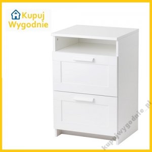 IKEA BRIMNES komoda 2 szuflady 50x77 cm BIAŁY - 6118076714 - oficjalne  archiwum Allegro