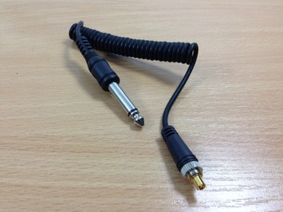 Kabel synchro PC - duży jack +adapter mini jack