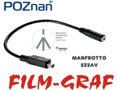 Manfrotto 522AV kabel adapter Lanc AV 10cm SKLEP