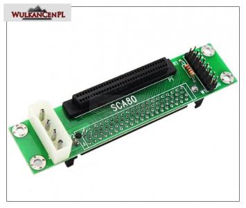Adapter SCA 80 PIN na SCSI 68 PIN
