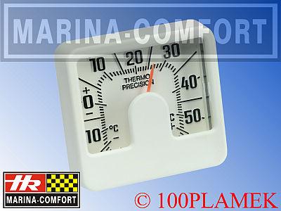 Biały prostokątny termometr od Marina-Comfort D