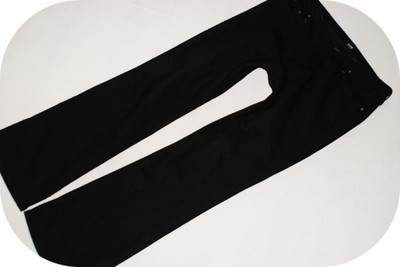 LEE super CZARNE spodnie DZWONY bawełniane W34 L33