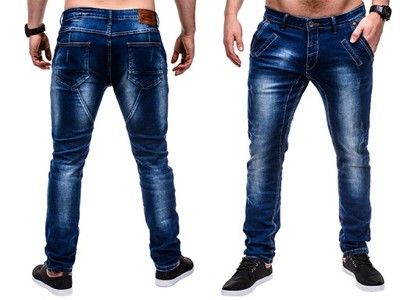 Hit spodnie męskie jeansy OMBRE P450 jeans S