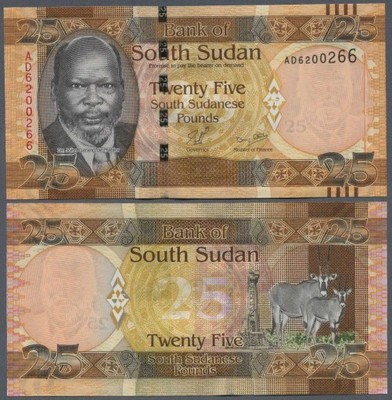 ### SUDAN POŁUDNIOWY - P8 - ND(2011) - 25 FUNTÓW