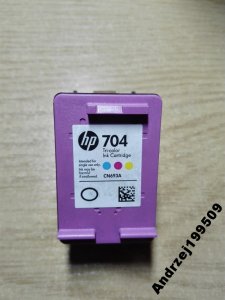 Pusty cartridge HP 704 kolor