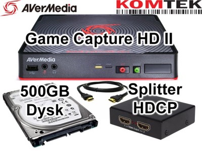 Nagrywarka HDMI zestaw z HDCP do tunera kablówki