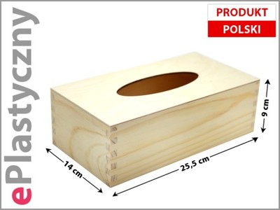 CHUSTECZNIK pudełko na chusteczki drewno decoupage