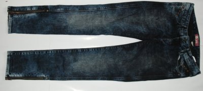 H&amp;M jeansy rurki marmurek zamki ćwieki 38 40 M
