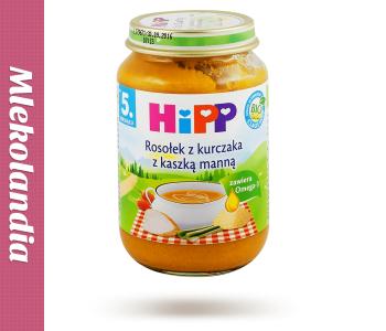 HIPP Zupka BIO - rosołek z kurczaka z kaszą manną