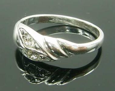 pierścionek 012 srebro modne cyrkonie cyrkonia  12