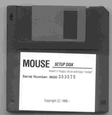Dyskietka Mouse Setup Disk