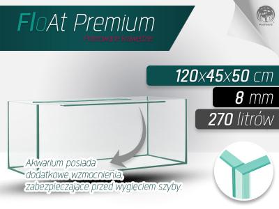 Akwarium FloAt Premium Prostokątne 120x45x50 8mm