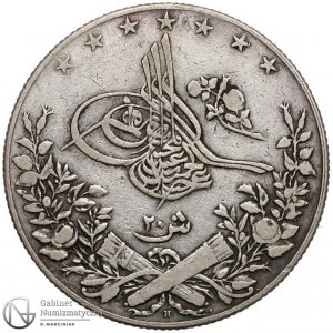 711. Egipt 20 qirsh AH1293//20 -H (1894) st.3