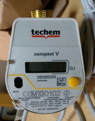 Ciepłomierz TECHEM COMPACT V, licznik ciepła - 6996858150 - oficjalne  archiwum Allegro