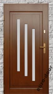 Drzwi zewnętrzne drewniane dębowe producent montaż