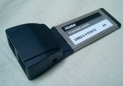 KARTA EXPRESS CARD-&gt;USB 2.0 4-PORT