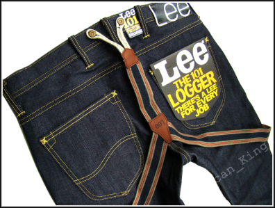 LEE 101L LOGGER SLIM RURKI VINTAGE spodnie W32 L32 - 3120323698 - oficjalne  archiwum Allegro