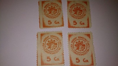 znaczkia okazjonalne LOPP początki XX w. jedyne