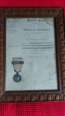 Legia Cudzoziemska Medal Kolonialny z nadaniem1931