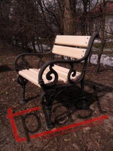 Krzesło metalowe WIEDEŃSKIE ogrodowe CIĘZKIE