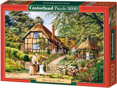 Puzzle 3000 Castorland 300358 Domek Kwiaty
