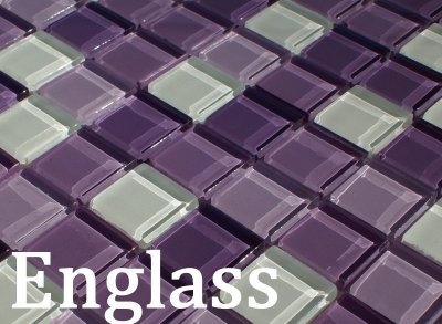Mozaika szklana REEF ENGLASS, delikatne fiolety