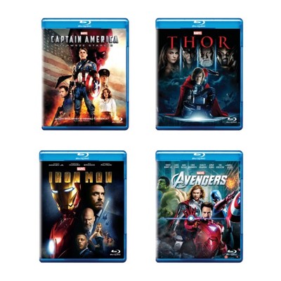 Avengers+Iron Man+Thor+Kapitan Ameryka BD Pakiet