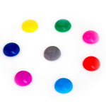 Magnesy okrągłe kolorowe 20mm mix kolorów 8 szt.