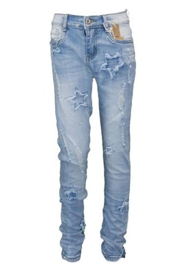 MODNE Jeans Dziury Przetracia MiękkieWOW R 146/152