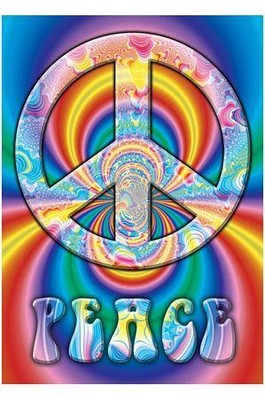 Peace Symbol (Fractal) - plakat 61x91,5 cm
