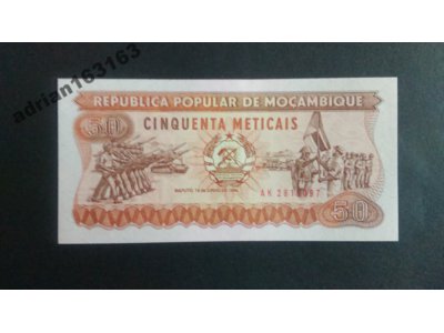 Mozambik 50 meticais 1986