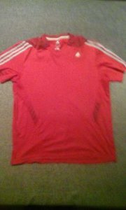 Czerwona koszulka Adidas XL