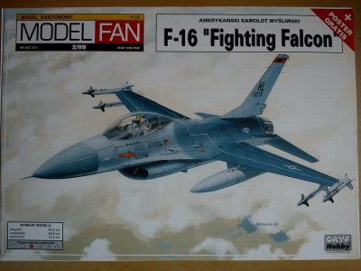 MODEL FAN   F-16 FIGHTING FALCON   1:33