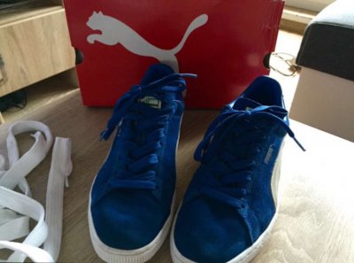 Buty Puma Suede Classic+ Strong Blue-White-White