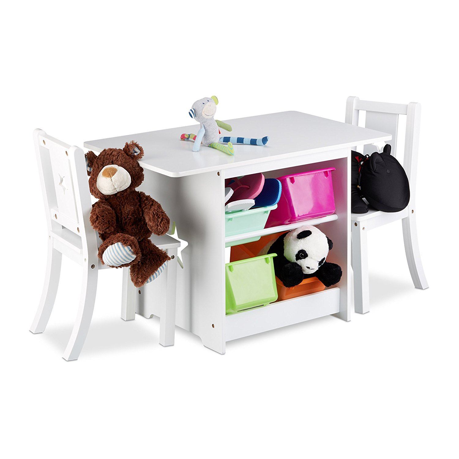 Zestaw stolik krzesełka dziecięce Relaxdays A8H145 - 7018073008 - oficjalne  archiwum Allegro