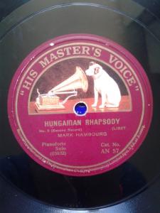 LISZT - Hungarian Rhapsody - HMV AN57-  MIX