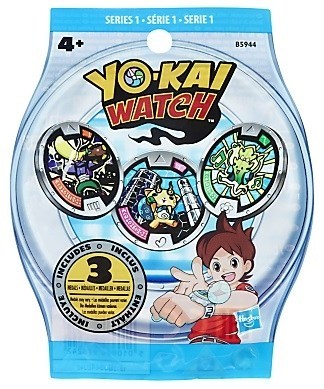 Medale w torebce niespodziance Yo-Kai Watch 3 szt
