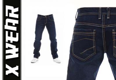 EXTRA CENA GRANATOWE Męskie Jeans ~ 35 ~ RP4 ~ WPR
