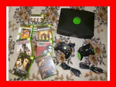 Konsola Xbox Classic 2xpad+7 gier-od kolekcjonera-