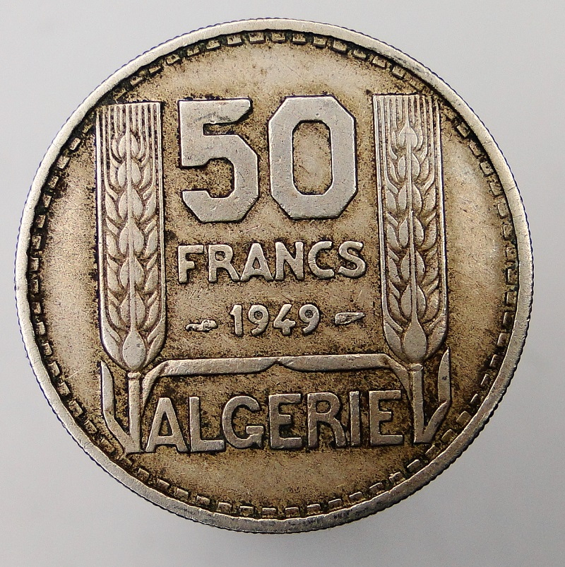1949 Algieria, Kolonia francuska - 50 franków