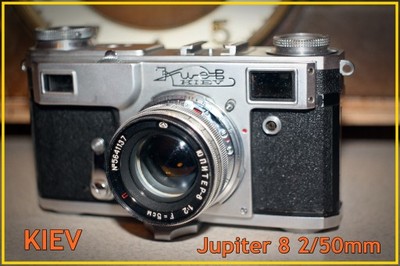 Aparat ANTYK KIEV + Jupiter 8 2/50mm! Etui! BCM!!!
