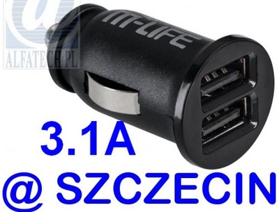 ładowarka samochodowa 2x USB 3.1A 5V Szczecin