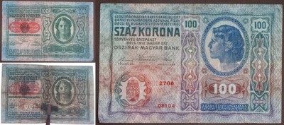 #Austria100 korona.1912(1919)Pick 56.....od 6 zł #