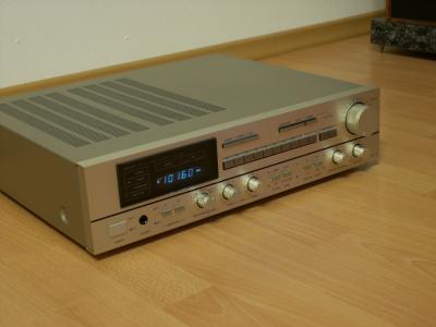 Srebrny Amplituner Stereo Denon DRA-550 Myślenice